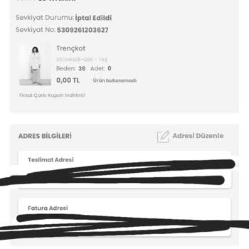 LCW Sipariş İptali