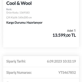 Yataş Siparişim 1 Ay Olacak Hala Gelmedi