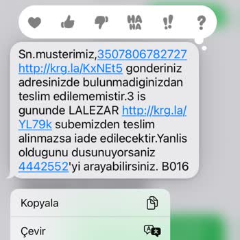 Aras Kargo Adrese Gelmiyor Siz Gelin Diyor