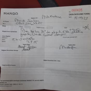 Mango Kabahatli Ürününün Değişimini İndirimli Fiyat Üzerinden Yapıyor.