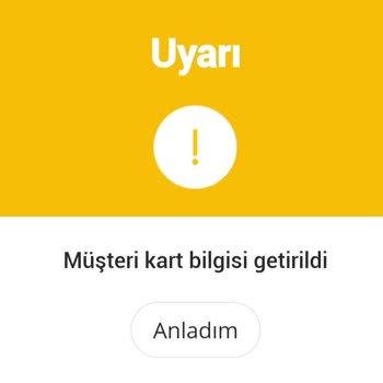 BURULAŞ Müşteri Bilgisi Getirildi Hatası