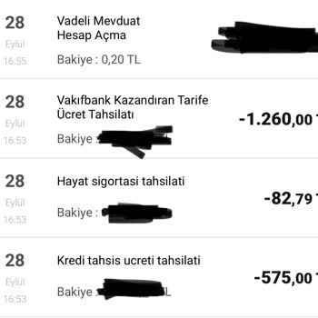 VakıfBank Zorunlu Kesilen Ücret