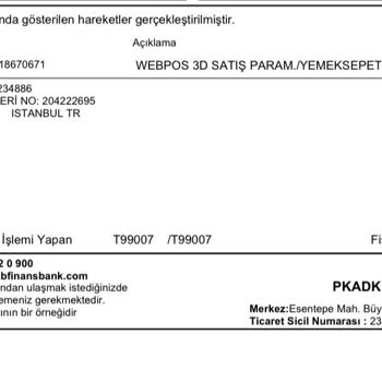 Yemek Sepeti Para İadesi Yapmadı!