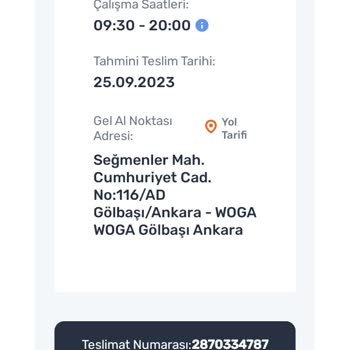 Gölbaşı Sürat Kargo İşini Yapmıyor