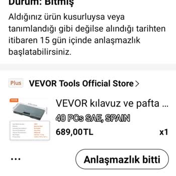 Aliexpress'ten Sipariş Edilen Ürün Gelmedi