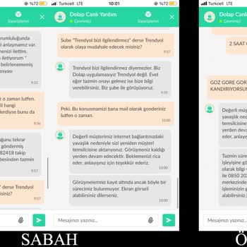 Trendyol Dolap Müşteri Hizmetleri Alenen Yalan Söylüyor.