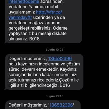 Teknofix Vodafone İnternet Hizmetinde Arıza