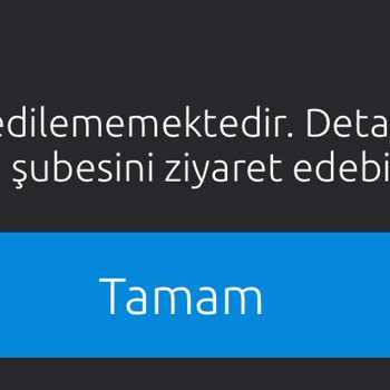Yapı Kredi Mobil Müşteri Olma Hatası