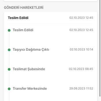Trendyol Express Tepe Şube Teslimat Sorumsuzluğu