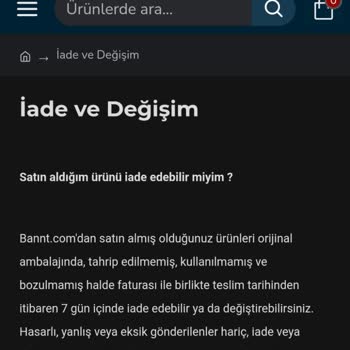 Bannt.com Aldatıcı Ürün Tanıtımı
