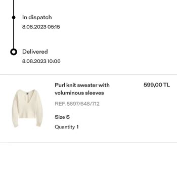 Massimo Dutti Kargolamada Kaybettikleri Siparişimin İadesini Vermiyor