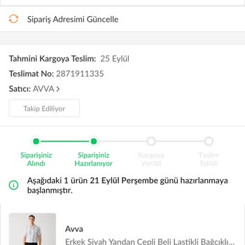 Avva'dan Verdiğim Pantolon Siparişi Hala Kargolanmadı!