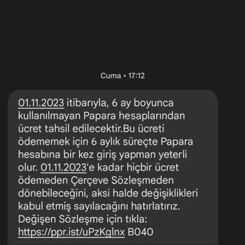 Papara Müşteri Hizmetlerine Ulaşılamıyor Onay Dışı Para Kesim Mesajı
