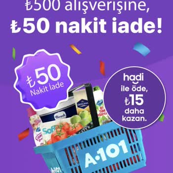 Hadi Tom Pay 50 TL Nakit İade Kampanyası