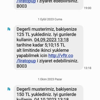 Vodafone Tarifemin Yenilenmemesi Hakkında