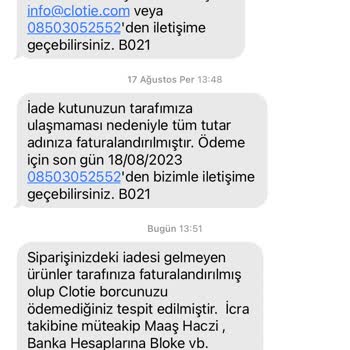 Clotie Müşteri Temsilcisine Ulaşılamıyor, İcraya Verilmişim?
