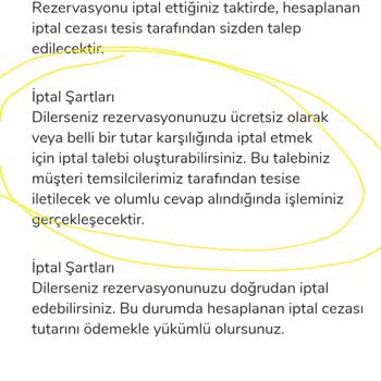 Otelz Rezervasyon İptal Edilmiyor