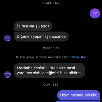 Aylisetaki (Instagram) Yanlış Ürün Gönderildi Tedarik Edilmedi