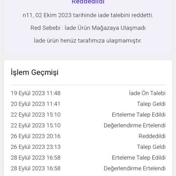 N11 İadeyi Ulaşmadı Deyip 2 Defa Reddetti