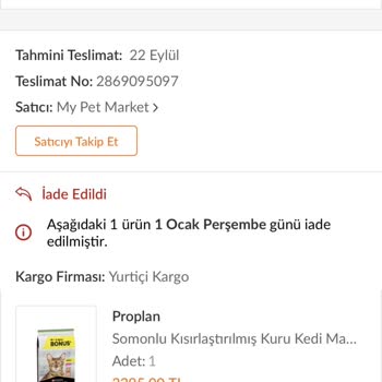 Trendyol Kendi Kendine İade Talebi Oluşturuyor Ve Ücret İadesi Yok!