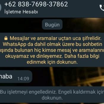 WhatsApp Yabancı Numaradan Mesaj