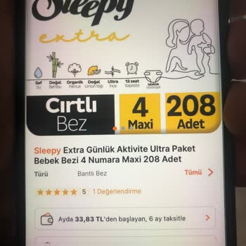 Sleepy Ürünün Fiyat Bilgisi Uyuşmuyor