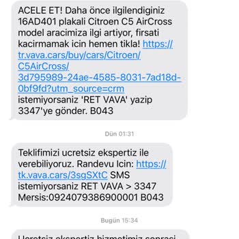 Vavacars Randevu Almadıkları İçin Maddiyat ve Boşa Zaman Harcanması