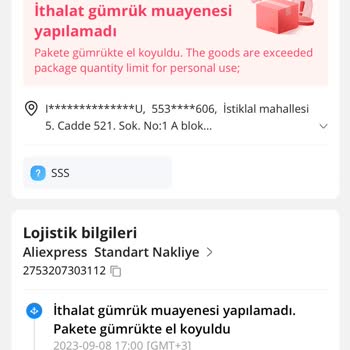 Sinotrans Makzume Lojistik Sinotrans Aliexpress Ürünlerime El Koydu