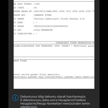 Ziraat Bankası Müşterisiyle İlgili Sorun