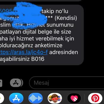 Aras Kargo Sipariş Teslim Yalanı