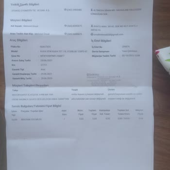 OTOKOÇ'UN Garantiyi Tanımaması