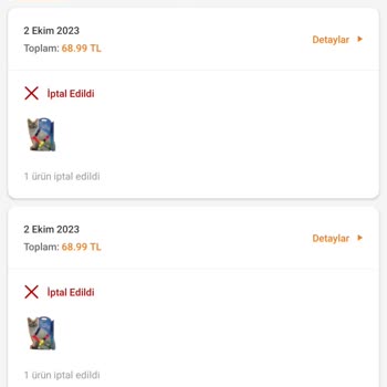 Trendyol Sipariş Hatası Ve Para Talebi Geri Acil!