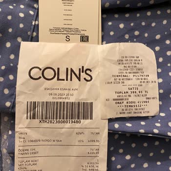 Colin's İade Kabul Etmiyor