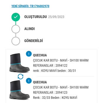 Decathlon Değişim İçin Gönderdiğim Ürün Kayıp