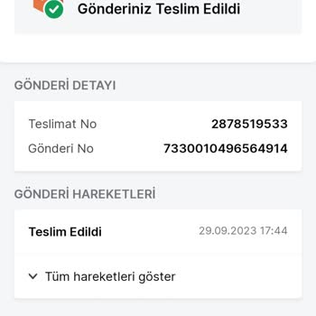 AGT Kurye (aynigunteslim.com) Trendyol'dan Aldığım Ürünle İlgili Sorun