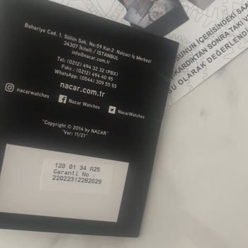 Nacar Saat Nacar Su Geçiriyor