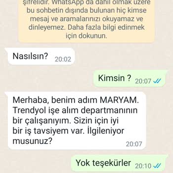 WhatsApp Trendyol Dan Atıldığı Söyleniyor