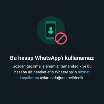 WhatsApp Hesap Kapanması