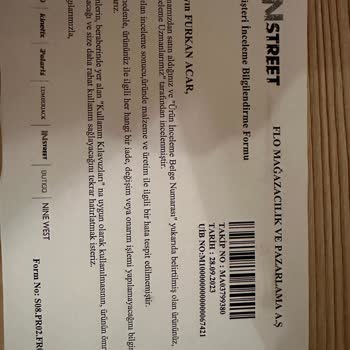 In Street 2 Aylık Üstü Çatlayan Ayakkabıyı Değişim/iade Almıyor!