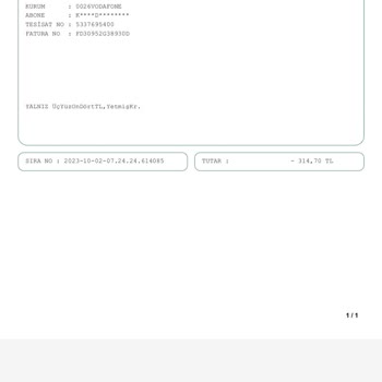 Vodafone Faturam Ödenmedi Gözüküyor