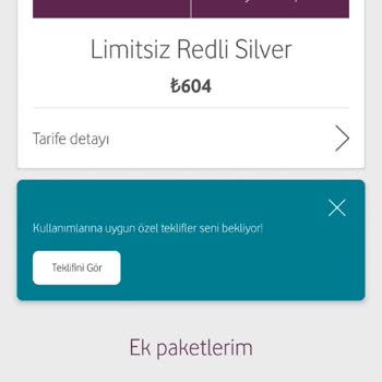 Vodafone Tarife Değişikliği Sorunu
