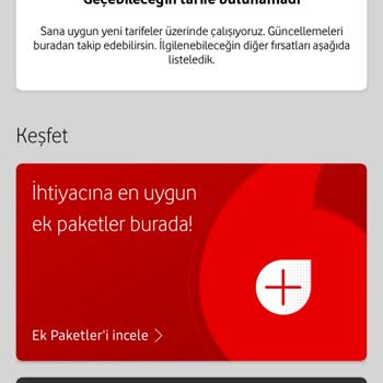 Vodafone Tarife Değişikliği Sorunu
