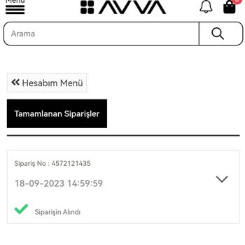 Avva Giyim Siparişimin Kargoya Verilmemesi