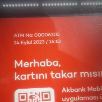 Akbank ATM'de Sıkışan Paramın İadesi