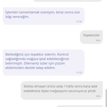 N11 Ve Bünyesindeki Mağazanın Sorumsuzluğu