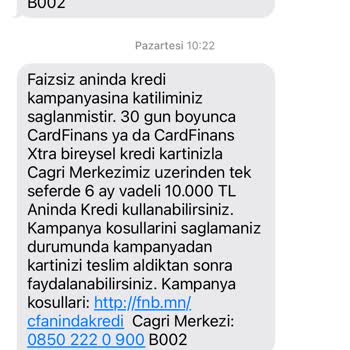 QNB Finansbank'ın Kampanya Hakkında Bilgilendirme Yapmaması