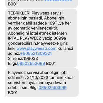 Playweez Türk Telekom Bilgim Dahili Olmadan İşlem