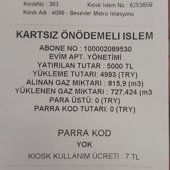 Başkent Doğalgaz Fişindeki Detaylar Hakkında