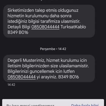 Kablo Net Kurulumun 10 Gündür Yapılmaması