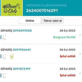 Watsons Hazırlanan Ürünün Bir Gerekçe Olmadan İptal Edilmesi